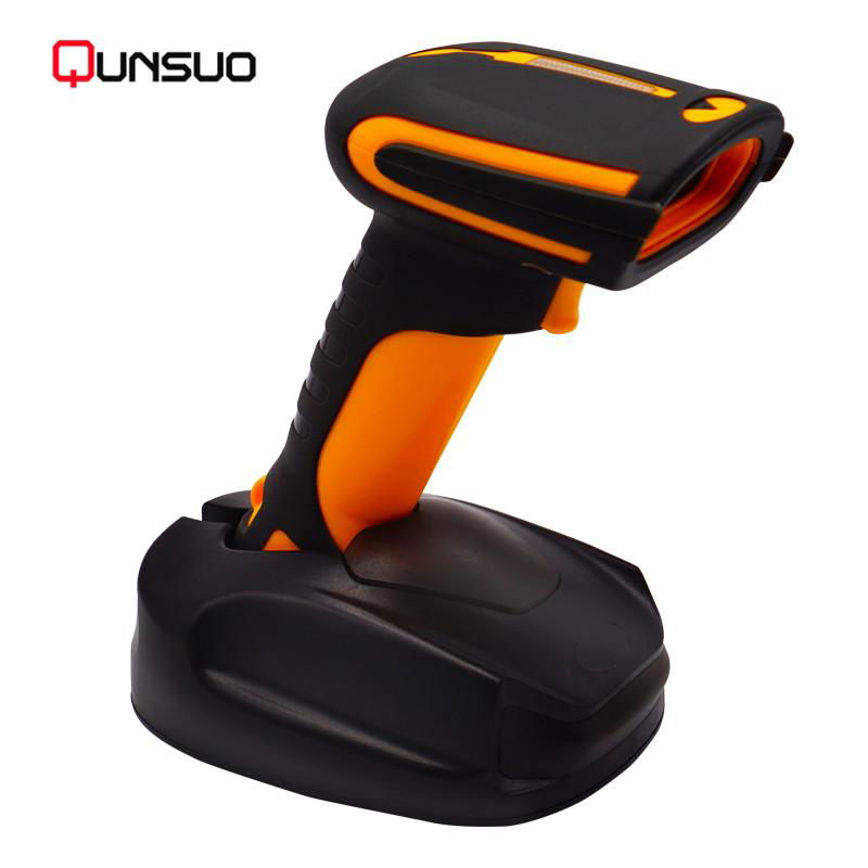 IP68 newest design handheld 2.4G wireless bluetooth 1D barcode 2D QR code scanne