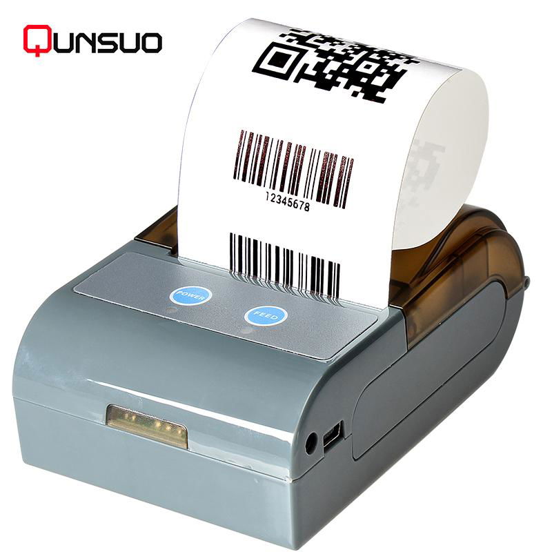 Support Android IOS Windows direct thermal label printer with USB Bluetooth RS23 5
