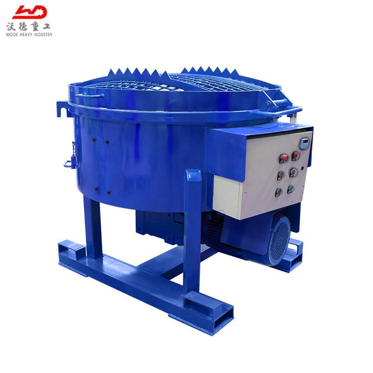 China brand 500kg mortar refractory material mobile pan mixer 5