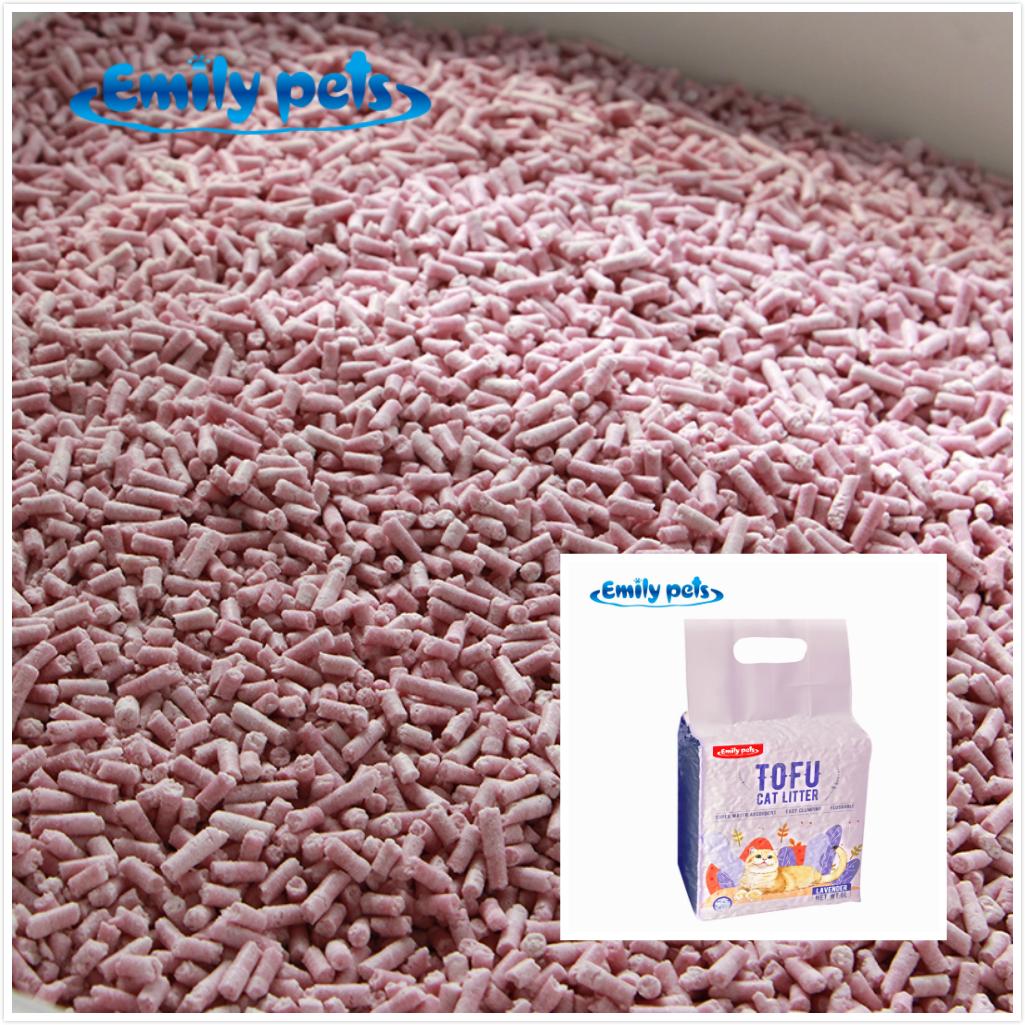Natural Clumping Absorbent Flushable Tofu Litter Replace Silica Gel Cat