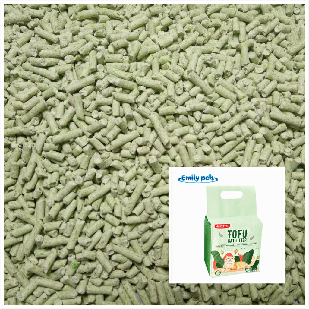 Natural Clumping Absorbent Flushable Tofu Litter Replace Silica Gel Cat