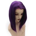 Purple Straight Bob Wig 2