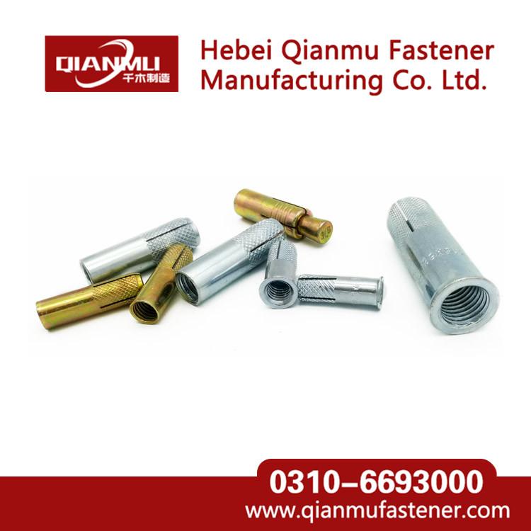 High Quality White Zinc Plated Carbon Steel Galvanized Drop in Anchor