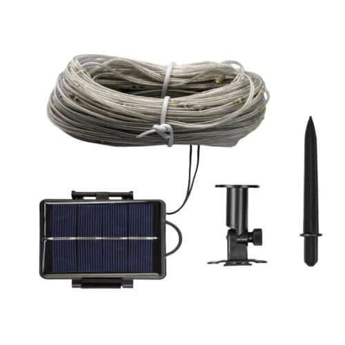 10m 100 Clear Fairy Lights Battery and Solar Powered (S/10)