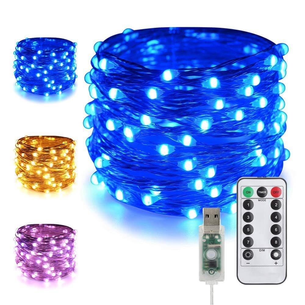5m 50 LED Twinkle Dual Colour Changing Battery and USB fairy lights