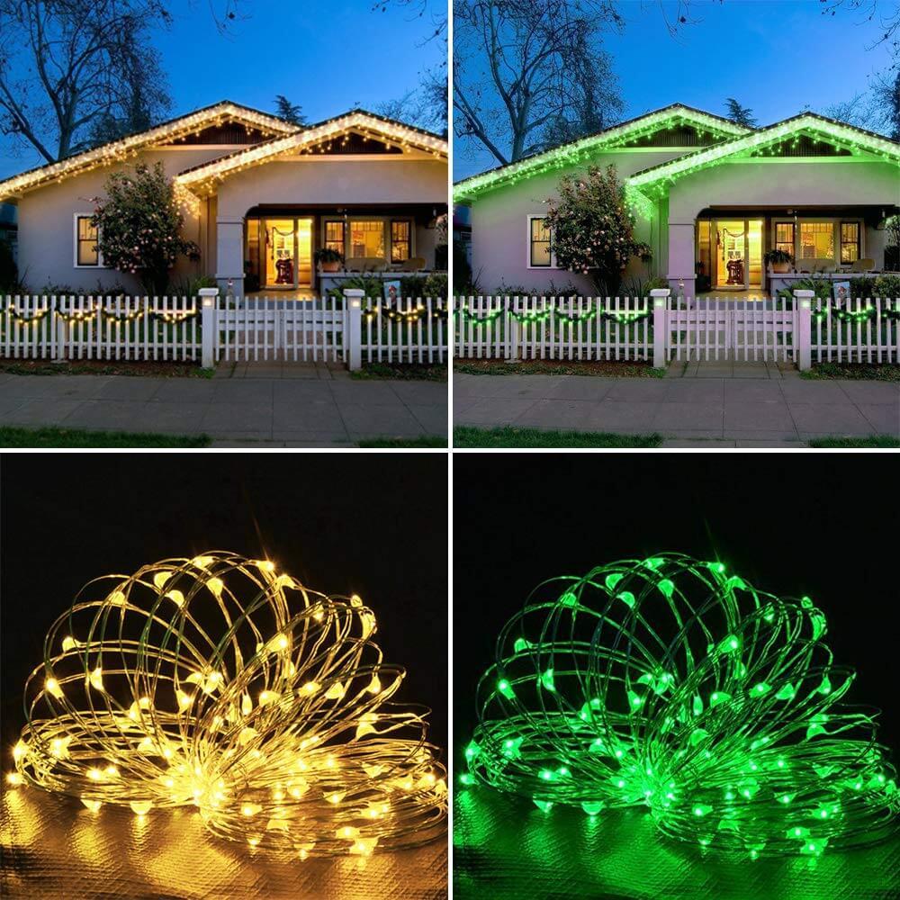 5m 50 LED Twinkle Dual Colour Changing Battery and USB fairy lights
