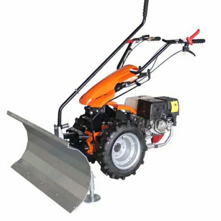 Gasoline road sweeper Hand push snow sweeper automatic walk snow sweeper 4