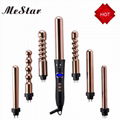 2019 Electric multi-function interchangeable hair curler 7p hair curling wand