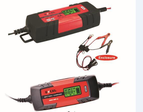 auto car smart battery charger 4A 6V/12VDC