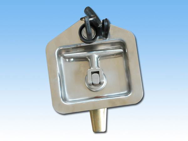 Stainless Steel Folding T  handle Trailer Truck Door T Handle Paddle Lock Price