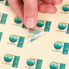 transparent self adhesive label sticker printing