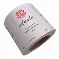 Personalized self-adhesive texture paper wine label