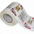 custom adhesive label sitcker in roll