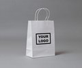 Wholesale TOP Quality Reusable Custom Logo printing Kraft Paper Bag
