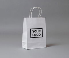 Wholesale TOP Quality Reusable Custom Logo printing Kraft Paper Bag