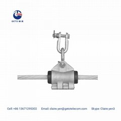 Preformed helical suspension clamps