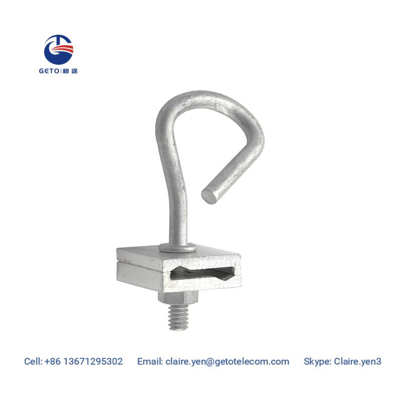 Fiber optic cable FTTH hook for pole