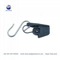 Drop wire cable clamp with s hook