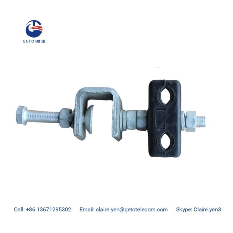 Down lead clamp for pole or tower 2