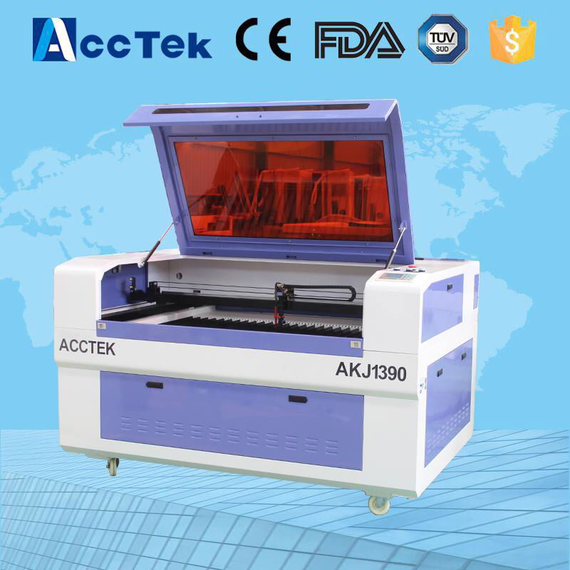 Acctek nonmetal laser cutter 150w co2 cnc laser engraving machine AKJ1390