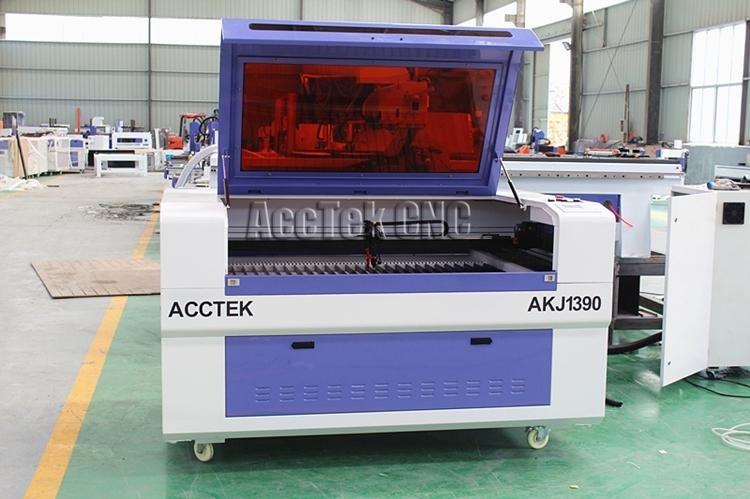 Acctek nonmetal laser cutter 150w co2 cnc laser engraving machine AKJ1390 3
