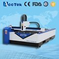 Acctek raycus 500w metal stainless steel fiber laser cutting machine AKJ1325
