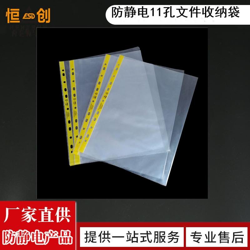 11 holes ESD plastic file bag/Anti-static A3 A411 holes bag