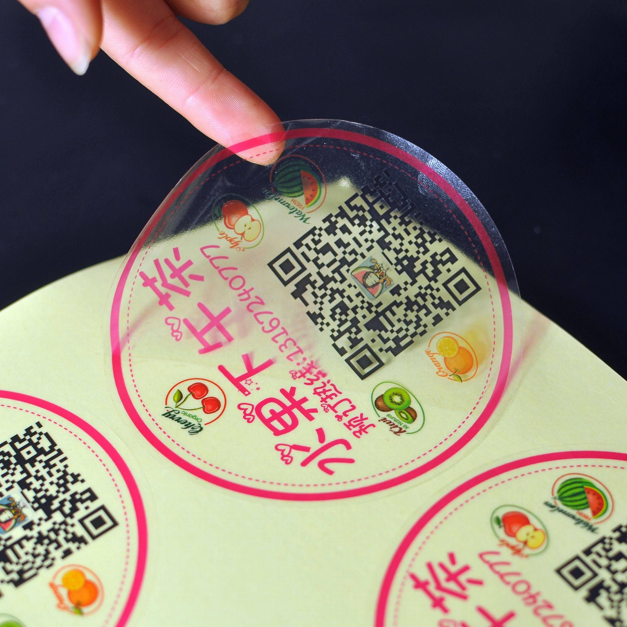 透明不干膠標籤 礦泉水標籤 雙面印刷標籤 3