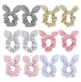 HISUM FASHION silk Scrunchies with knot 2