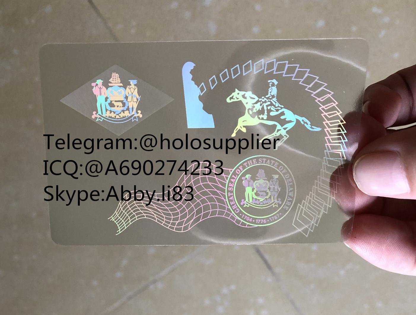 Delaware  ID overlay DE state hologram
