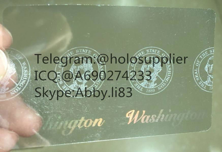 Washington  hologram WA overlay sticker with UV  3