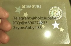 Missouri  ID hologram MO state overlay sticker Missouri ID template
