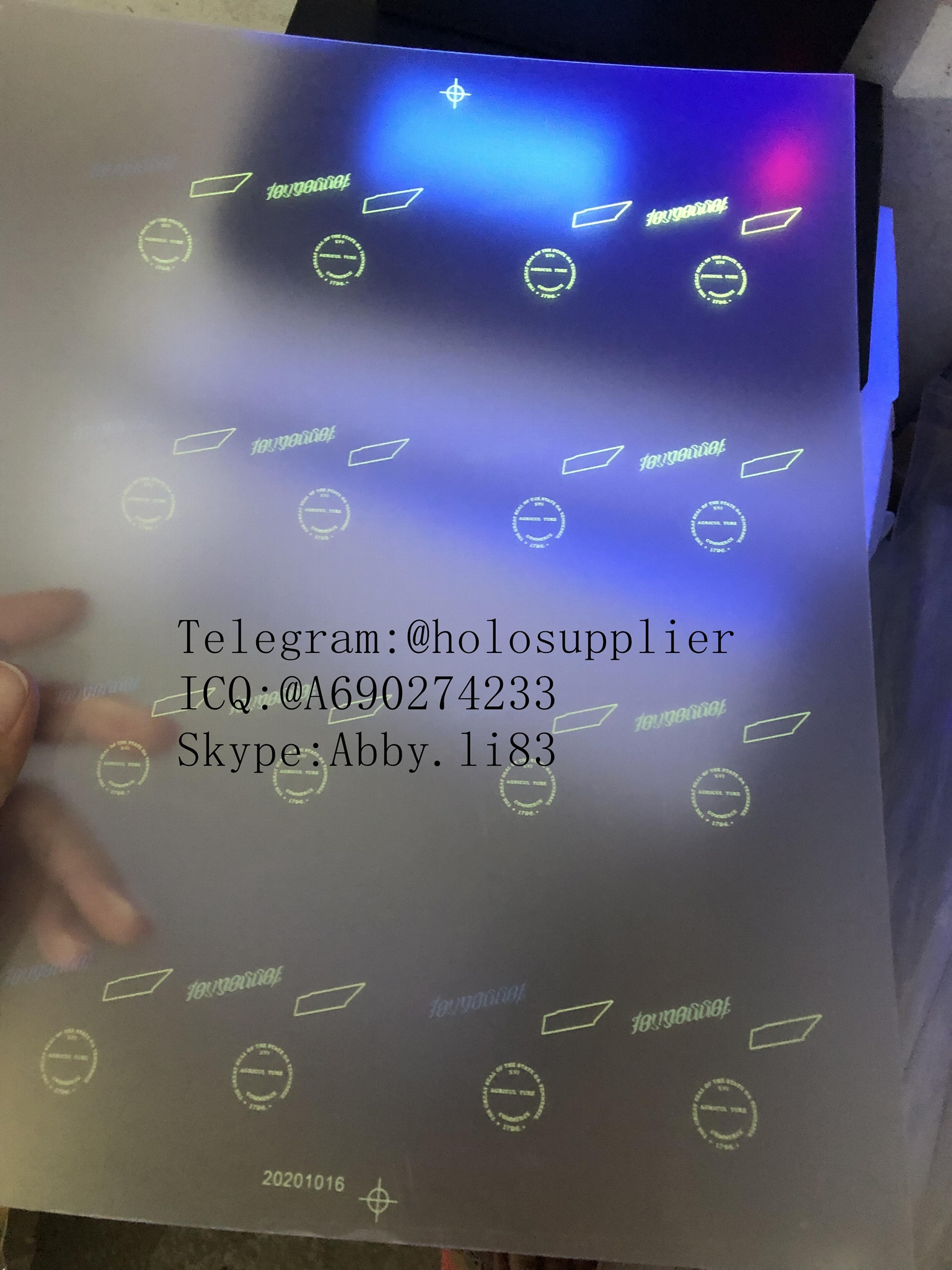 Tennessee teslin laminate sheet TN UV laminate sheet (China Trading