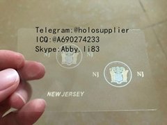 NEW New Jersey hologram NJ  state overlay   