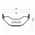 BTLOS M-i45 Light plus 50mm wide bike rims 1