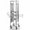 Commercial Catering Gastronorm Stainless Steel Bakery Tray Rack Trolley
