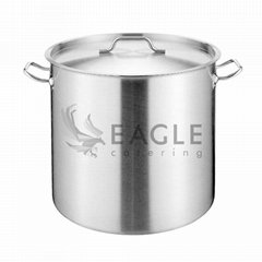 Commercial Hotel Equipment Stainless Steel with Lid Stock Pot