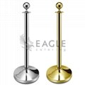 Silver or Golden Ball Shape Hotel Catering Barrier Post Stanchion 1