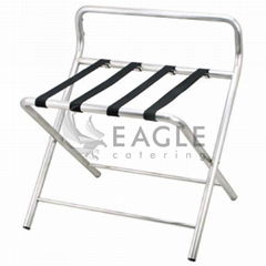 Hotel Stainless Steel L   age Rack Tray Stand