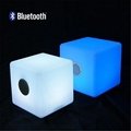 Outdoor waterproof LED Musical cube sound box with color changing