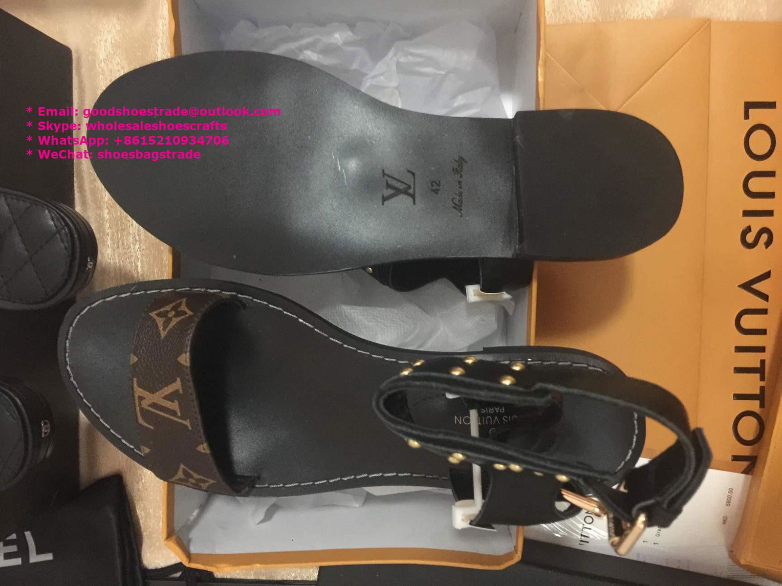 LV sandals LV slipper LV Honolulu mule LV flat sandals Nomad sandal LV high heel (China Trading ...