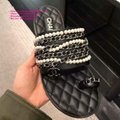 CC slippers with pearls CC sandals CC slides CC shoes COCO slippers Women Transp