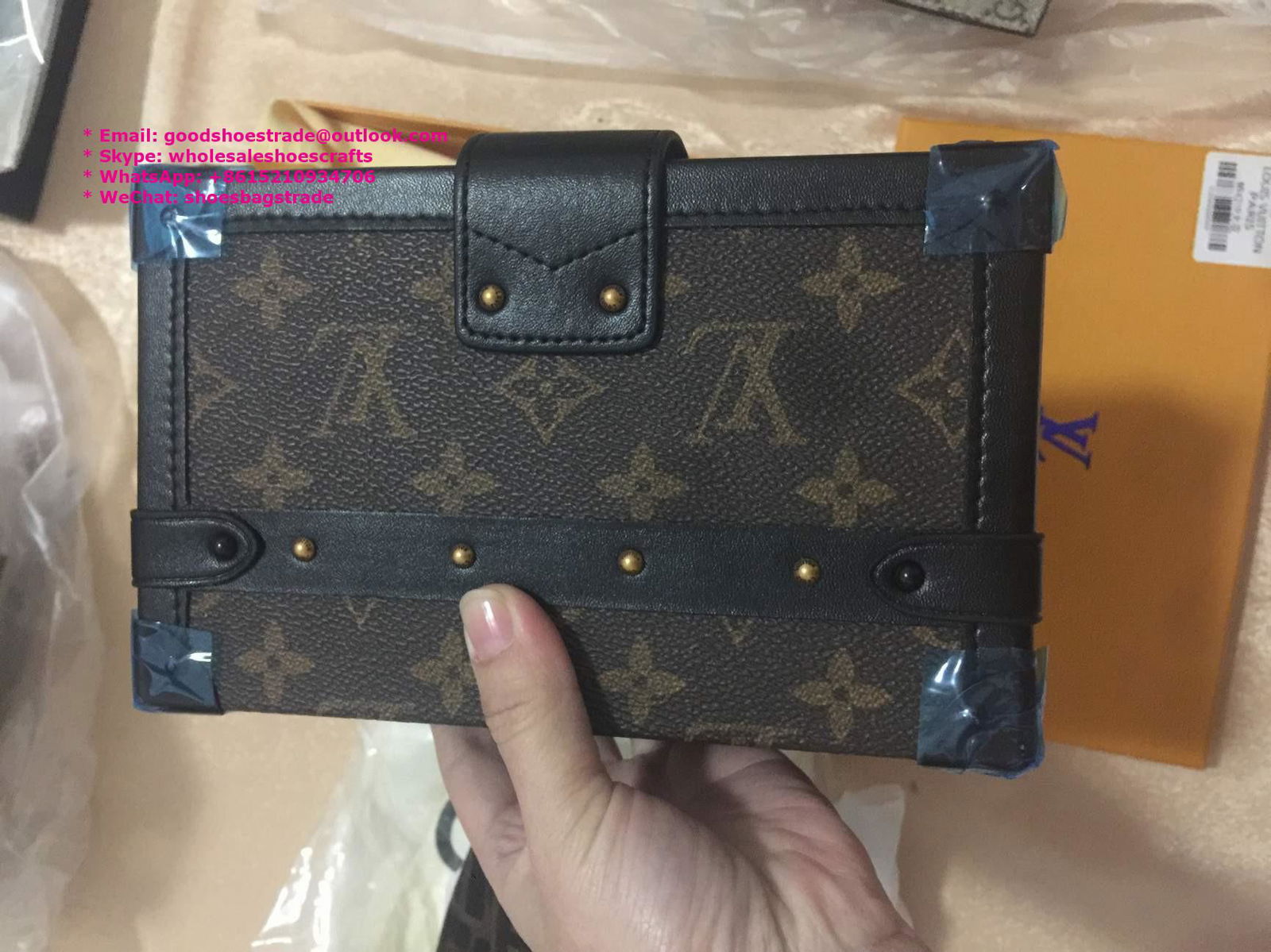 Louis Vuitton Petite Malle Monogram Truck Clutch Lv box bag boite chapeau LV bag - handbag ...