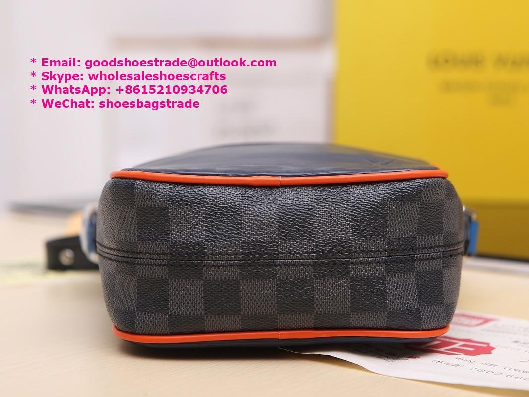 Louis Vuitton Danube Handbag Epi Leather And Damier Graphite Slim