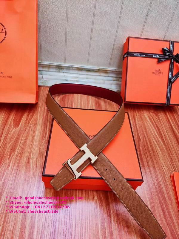        belts        straps H belt buckle Reversible leather strap 32 mm Quizz be 3