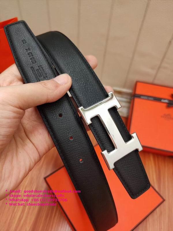        belts        straps H belt buckle Reversible leather strap 32 mm Quizz be