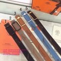        belts        straps H belt buckle Reversible leather strap 32 mm Quizz be 14