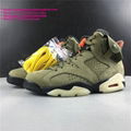 Nike Air Jordan 6 Travis Scott Cactus Jack Olive jordan shoes jordan men's shoes