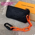 Louis Vuitton Monogram key pouch lv key pouch Monogram Solar Ray canvas LV purse