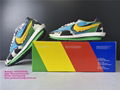 Authentic Sacai x Nike LDV Waffle Daybreak Green Orange Sports shoes sacai nike